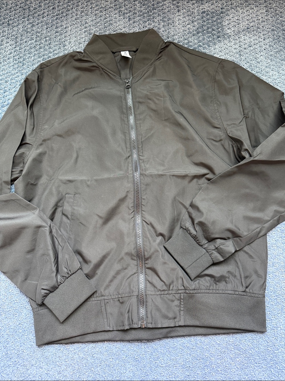 Men's black nylon Bomber Jacket - Brand Unspecified